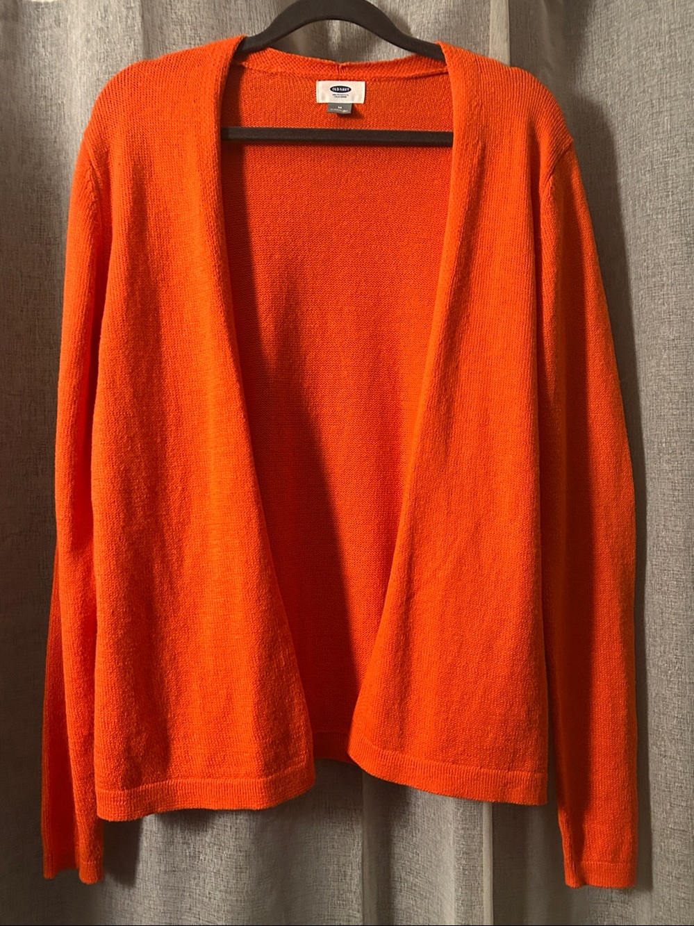 NWTS Old Navy Open Front Cardigan Sweater Orange Sz M